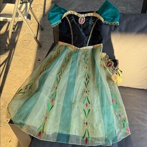 Disney Teal and Gold Princess Costume for Kids